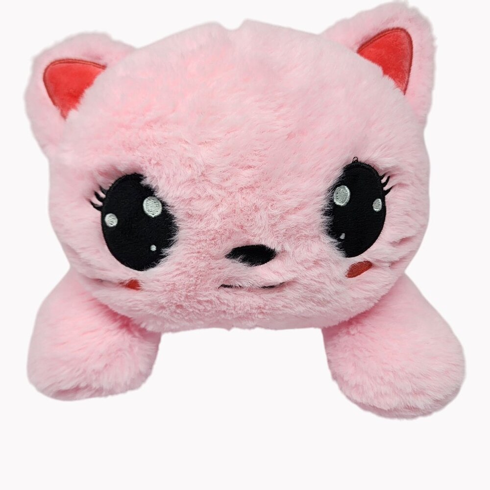 Inquisitor Master Miss Misa 14" Pink Winged Cat White Bow Plush Stuffed Animal T